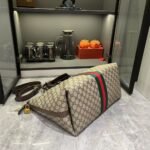Gucci Savoy Medium Duffle Bag Beige And Dark Brown 48Cm 834469 FAEOI 9746 - Image 6