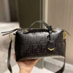 Fendi By The Way With FF Embroidery Black 27Cm - Image 2