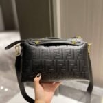 Fendi By The Way With FF Embroidery Black 27Cm - Image 3