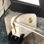 Gucci GG Marmont Small Shoulder Bag White 24cm ‎447632 DTD1T 9022 - Image 2