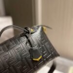 Fendi By The Way With FF Embroidery Black 27Cm - Image 5
