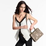 Louis Vuitton OnTheGo PM Bicolor Monogram Empreinte Cream 25Cm M45779 - Image 7