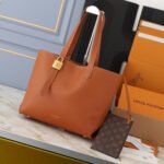 Louis Vuitton Low Key Cabas Bag Cognac Brown 35cm M25342 - Image 2