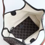 Super Vip 1:1 – Gucci Giglio Small Tote Bag GG Denim Black and White 25Cm 860845 FAFYU 1155 - Image 6