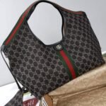Super Vip 1:1 – Gucci Giglio Large Tote Bag GG Denim Black and White 60Cm 853971 FAFYU 1155 - Image 7