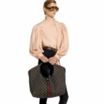 Super Vip 1:1 – Gucci Giglio Large Tote Bag GG Denim Black and White 60Cm 853971 FAFYU 1155 - Image 9