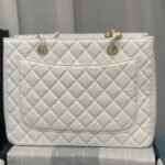 Chanel Bolsa Grand Tote Bag White 33cm - Image 3