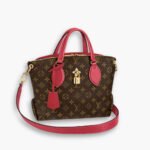 Louis Vuitton Flower Zipped Tote PM Monogram Red 29cm M44350