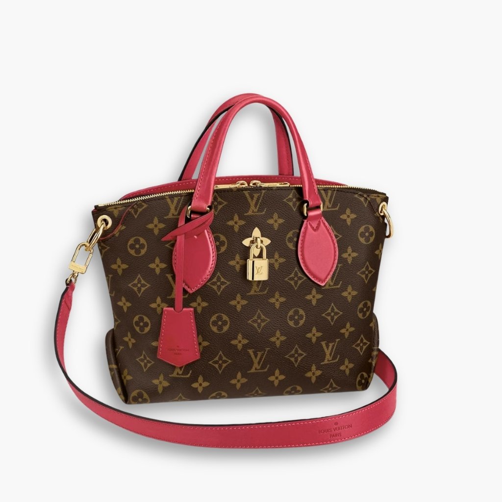 2 Louis Vuitton Flower Zipped Tote PM Monogram Red 29cm M44350 - Image 1