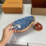Louis Vuitton Pochette Valley Denim Blue 20Cm M13571 - Image 2