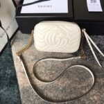 Gucci GG Marmont Small Shoulder Bag White 24cm ‎447632 DTD1T 9022 - Image 3