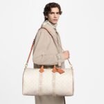 Super Vip 1:1 – Louis Vuitton Keepall Bandoulière 45 Off White 45Cm M14838 - Image 9