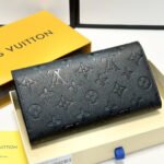 Louis Vuitton Sarah Wallet Monogram Empreinte Black 19Cm M82638 - Image 6