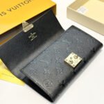 Louis Vuitton Sarah Wallet Monogram Empreinte Black 19Cm M82638 - Image 5