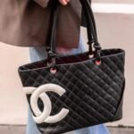 Chanel Cambon Line Medium Tote Bag In Black 28cm - Image 9