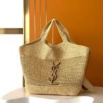 Super Vip 1:1 – Saint Laurent Icare In Raffia Natural 37cm 772191GAAEK2063 - Image 2