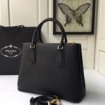 Perfect Match: Prada Saffiano Leather Double Black 25Cm X Prada Small Saffiano Leather Wallet Black 10cm - Image 6