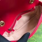Gucci GG Marmont Matelassé Medium Bag Red 26Cm 443496 AABZC 6832 - Image 7