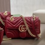 Gucci GG Marmont Mini Shoulder Bag Rosso Ancora 16Cm 443497 AADPJ 6207 - Image 2