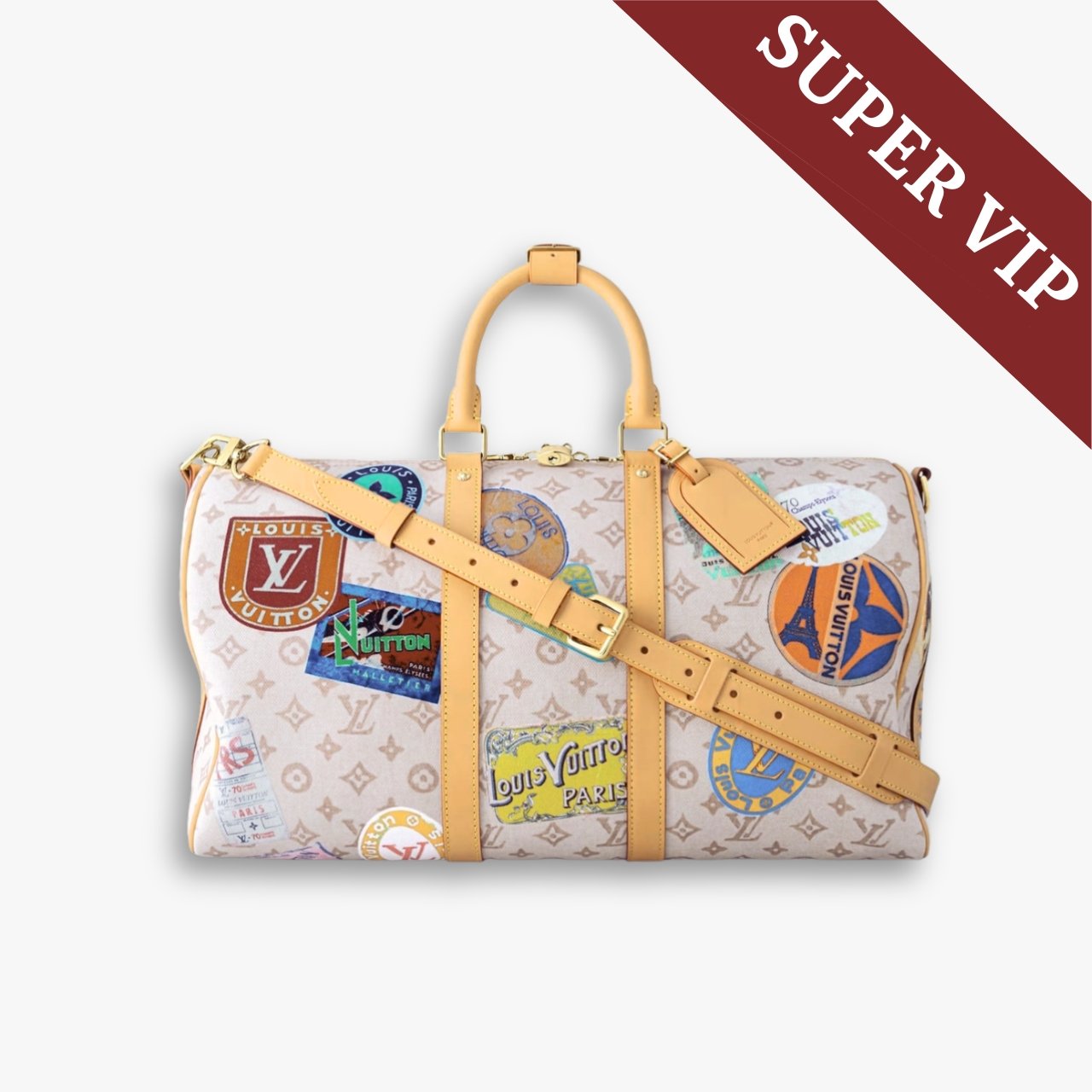 367-1-1 Super Vip 1:1 – Louis Vuitton Keepall Bandoulière 45 Bag Monogram Dune Coated Canvas 45Cm M14736 - Image 1