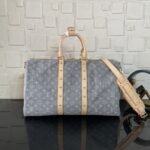 Super Vip 1:1 – Louis Vuitton Keepall Bandoulière 45 Bag Cloudy Gray 45Cm M13748 - Image 4