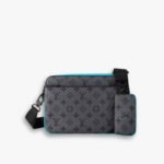 Louis Vuitton Trio Messenger Monogram Eclipse Reverse Turquoise 25Cm M11648