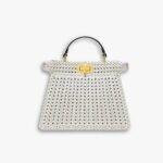 Fendi Peekaboo Iseeu Bag White 27Cm