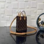 Super Vip 1:1 – Louis Vuitton Petit Sac Plat Bag Monogram Brown 17Cm M81295 - Image 4