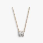 Hermes Mini Pop H Pendant Necklace Gold