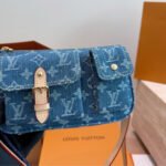 Louis Vuitton Pochette Accessoire Cargo Blue Denim 22cm M27602 - Image 3