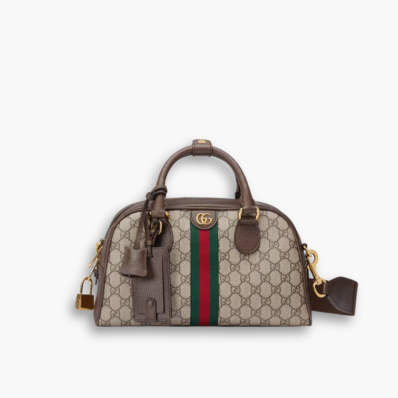 491-3-1 Gucci Ophidia Medium GG Top Handle Bag Brown 32Cm 724575 9C2SG 8746 - Image 1