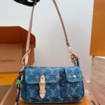 Louis Vuitton Pochette Accessoire Cargo Blue Denim 22cm M27602 - Image 6