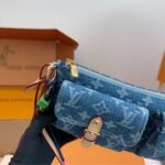 Louis Vuitton Pochette Accessoire Cargo Blue Denim 22cm M27602 - Image 8