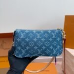 Louis Vuitton Pochette Accessoire Cargo Blue Denim 22cm M27602 - Image 9