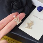 Louis Vuitton Lady LV Earrings Gold M01844 - Image 7