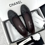 Chanel Ballerina Flats Black G26250 X01725 94305 - Image 4