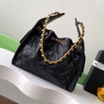 Super Vip 1:1 – Chanel 25 Small Handbag Grained And Gold-Tone Metal Black 26Cm AS5293 B20304 94305 - Image 3