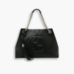 Gucci Soho Chain Tote Bag Black 38Cm 536196 A7M0G 1000