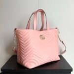 Gucci Betty Medium Tote Bag Pale Pink Matelasse 28Cm 847387 AAFA1 6823 - Image 4