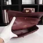 Chanel Classic Double Flap Handbag Burgundy 25cm A01112 B17625 NZG79 - Image 8