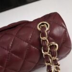 Chanel Classic Double Flap Handbag Burgundy 25cm A01112 B17625 NZG79 - Image 4