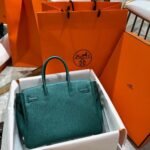 Hermes Birkin 25 Bag Togo Malachite 25cm - Image 3