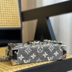 Louis Vuitton Petite Malle Bag Grey 19cm M21462 - Image 5