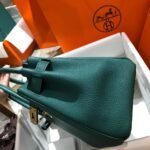 Hermes Birkin 25 Bag Togo Malachite 25cm - Image 5