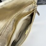 Chanel Small 31 Metallic Crumpled Pouch Bag Gold 24cm - Image 4