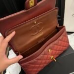 Chanel Classic Handbag Gradient Leather Brown 25cm A01112 B16859 NY562 - Image 5
