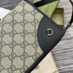 [SUPER VIP 1:1] – Gucci GG Emblem Super Mini Shoulder Bag Black 20cm 820688 FAD6L 9741 - Image 2