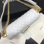 Chanel Boy Medium Handbag White 25cm - Image 7