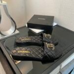 Chanel 23P Quilted CC Chain Sandal Black G39954 X56940 94305 - Image 3