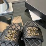 Chanel 23P Quilted CC Chain Sandal Black G39954 X56940 94305 - Image 7